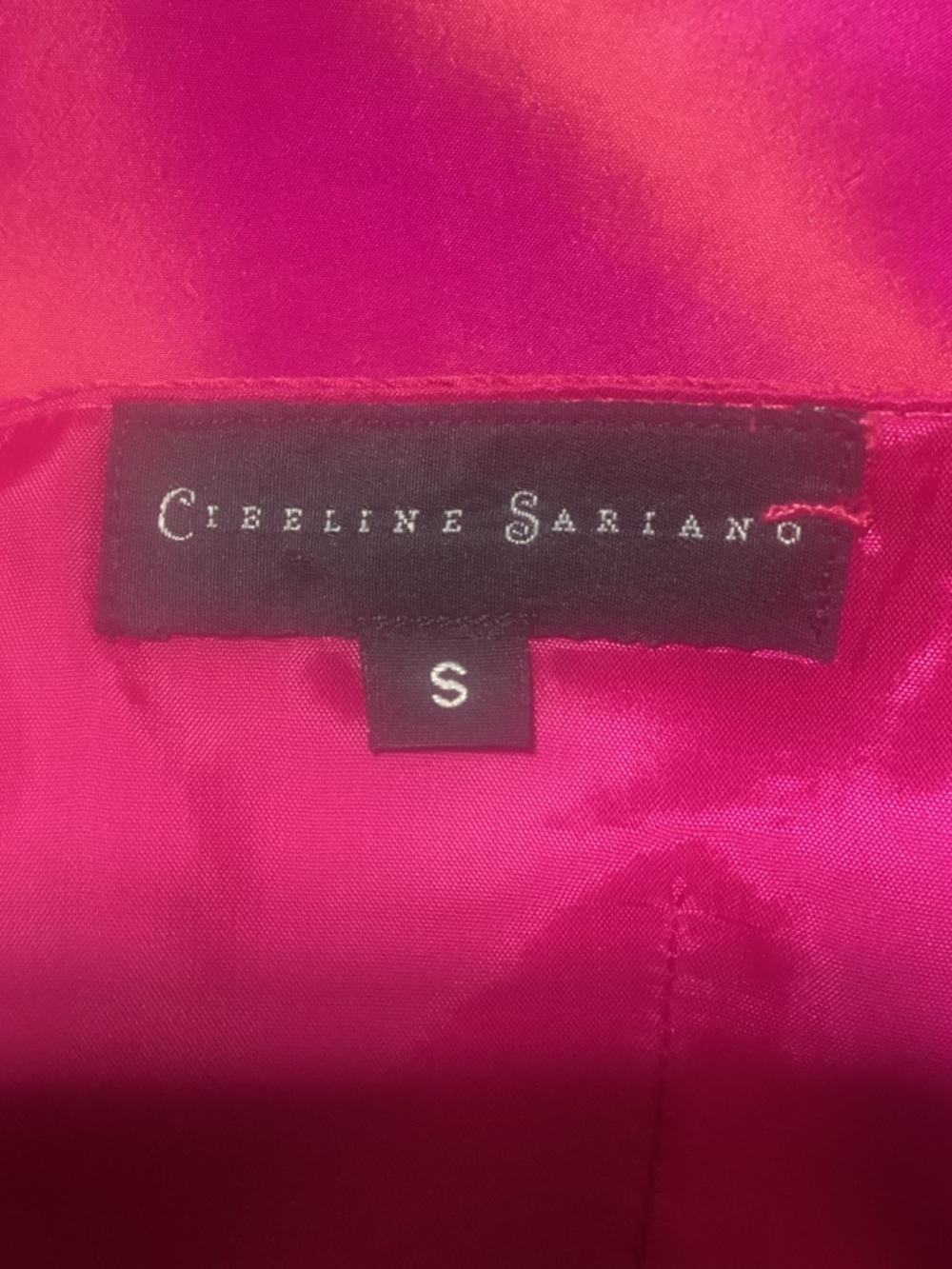 Strapless Fuchsia Sheath Dress - Picture 7 of 7